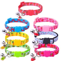 Pet Collar with Bell Fruit Pattern Colorful Dog Puppy Cat Accessories Kitten Collar Adjustable Safety Bell Pet Ring Necklace 1