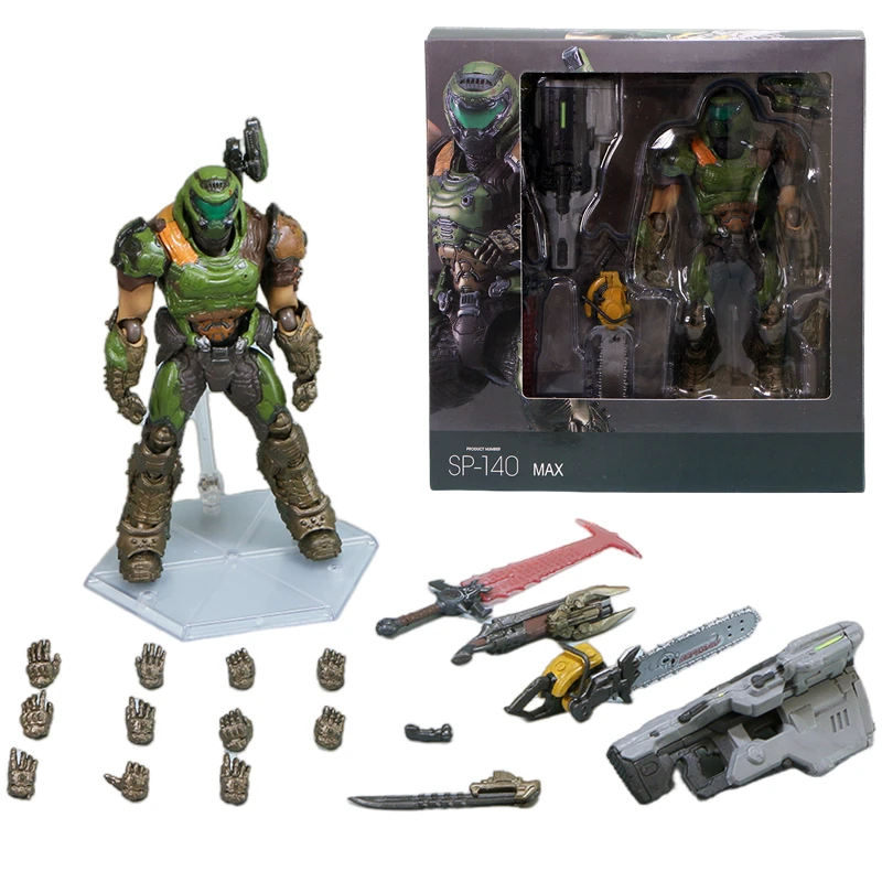 Doom Slayer コレクションフィギュア 2体 セット Good Smile - Doom Eternal: Figma Doom Slayer Action Figure