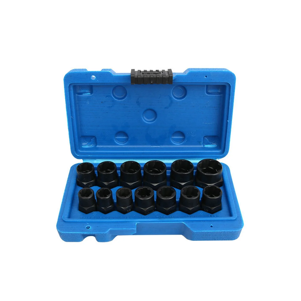 

13-Piece Screw Remover Socket Hexagon Screw Tool Socket Bolt Nut Broken Wire Extractor Broken Nut Bolt Extractor