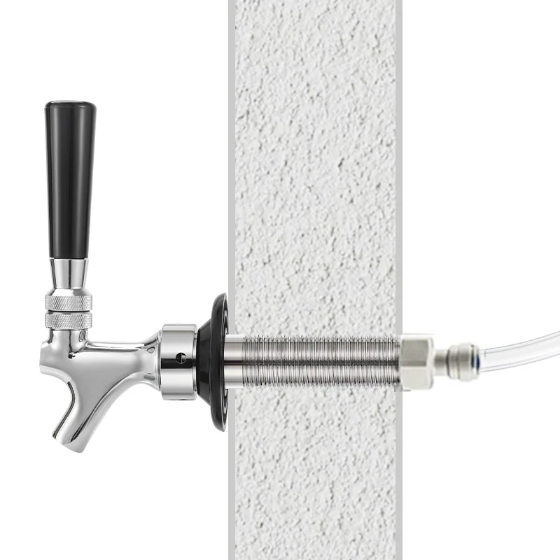 ELECQUEEN Tubing Quick Joint. 9.5mm(3/8) push fit x 5/8'' female adapter,Homebrew Hose Quick Connecter for Keg Coupler,Tap Shank