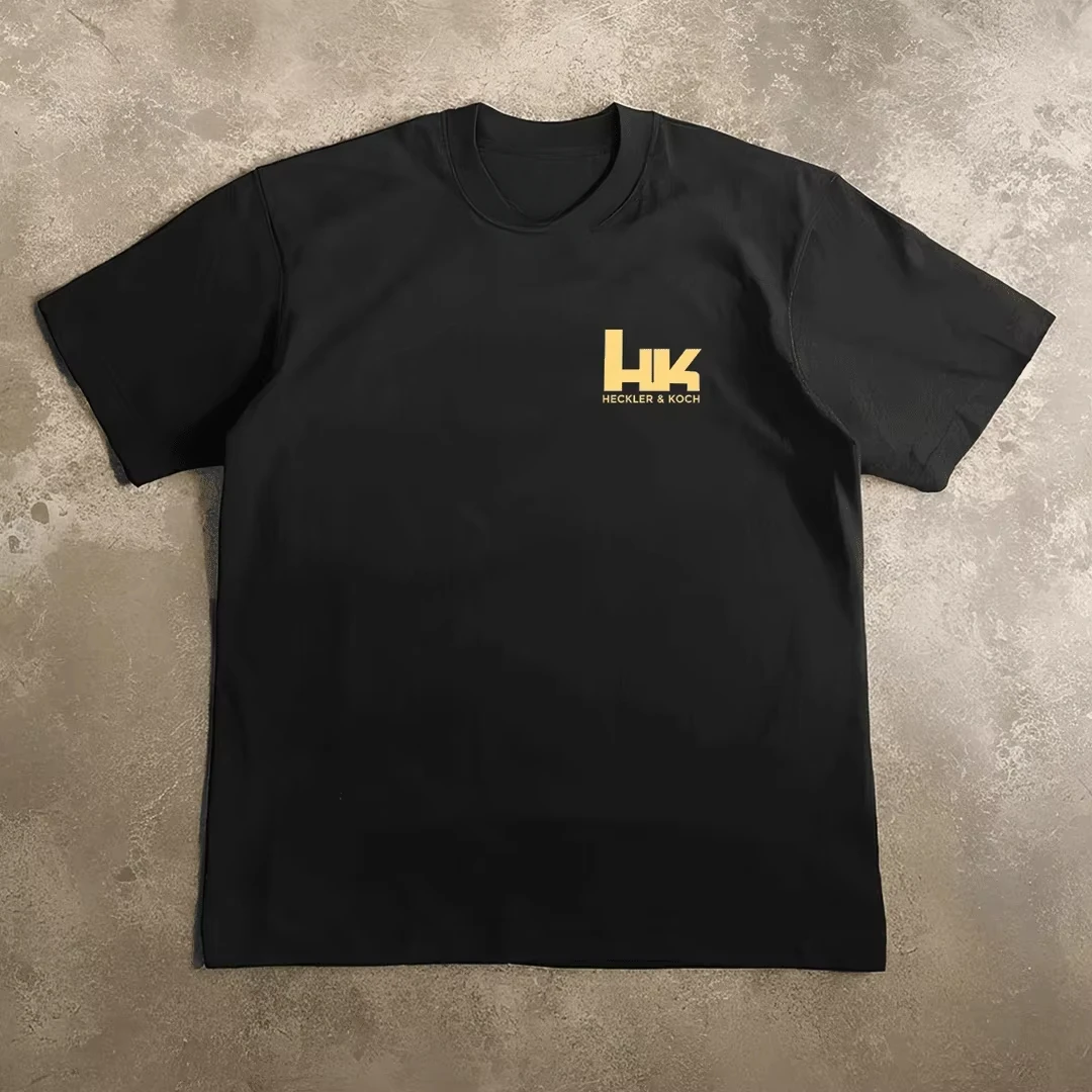 Men's Graphic Heckler & Koch HK416 T-shirt cotton Breathable High quality casual T-shirt Easy sports streetwear