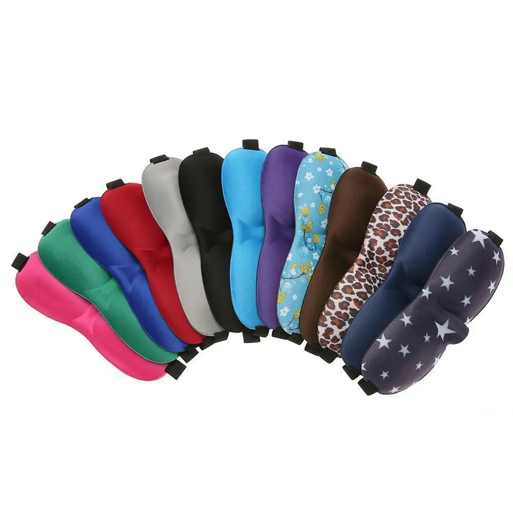 3D Sleeping Eye Mask Aid Eye Cover Patch Paded Soft Sleeping Mask Blindfold Eye Relax Massager Eyepatch 6