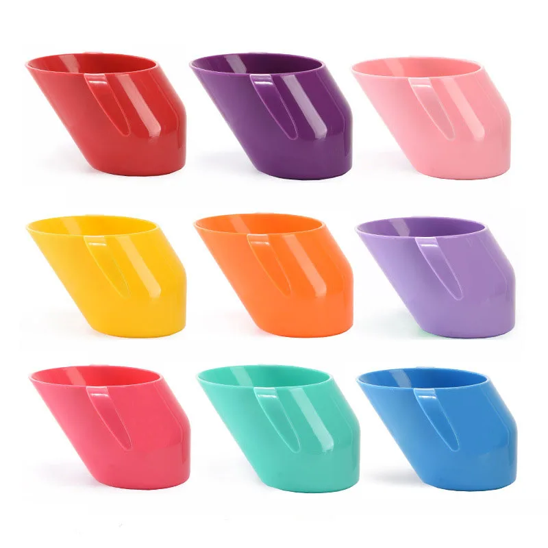 

Baby Insulation Oblique Mouth Cup Leakproof Infant Learning Drinking Cups Tumble Resistant Baby Drinking Cups for Baby Kids