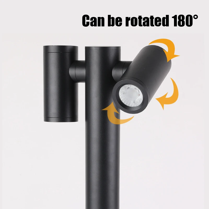 Outdoor Double Head Can Be Rotated 180&deg; Lawn Light Creative Garden Garden Light Villa LED