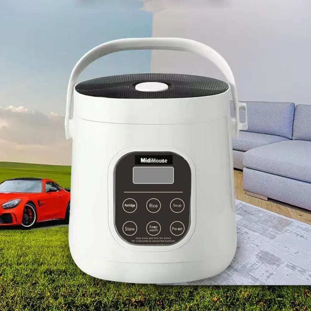 New style  car home dual use Rice Cookers self-driving portable rice cooker 12v 24V 220V truck smart rice multi cooker 3
