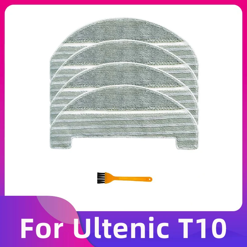 Donkivvy Kit di 19 panni con filtro a spazzola laterale principale per aspirapolvere robot Ultenic T10, 2 spazzole a rullo principale, 4 filtri HEPA, 4 spazzole laterali, 4 panni mocio, 4 sacchetti