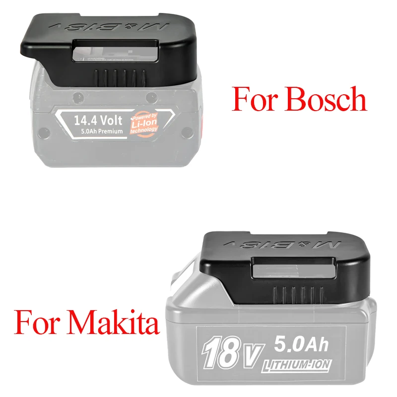 5pcs Tools Power Battery Mounts Storage Stand Holder Makita 18V 14.4V Fit Bosch Battery Hold Shelf Rack Storage Case