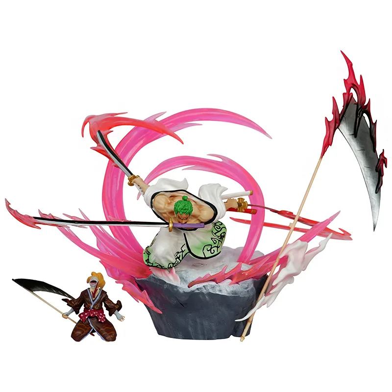 

Anime Peripheral ONE PIECE Purgatory Ghost Slash Roronoa Zoro GK Resin Statue Action Figures Collectible Model Toy Anime Gift