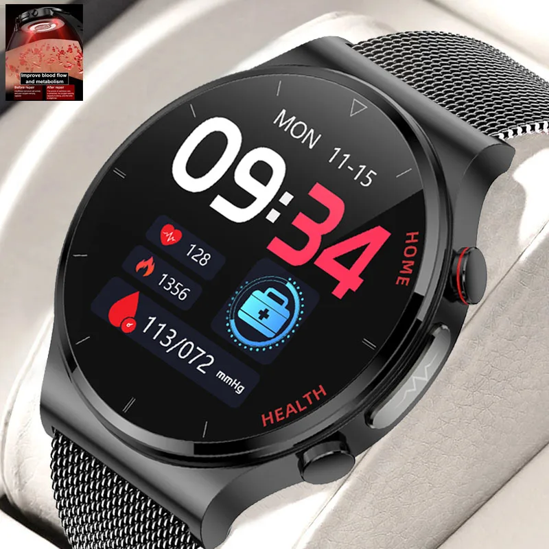 2022 Ecg+ppg Smart Watch Men Blood Pressure Heart Rate Watches Ip68