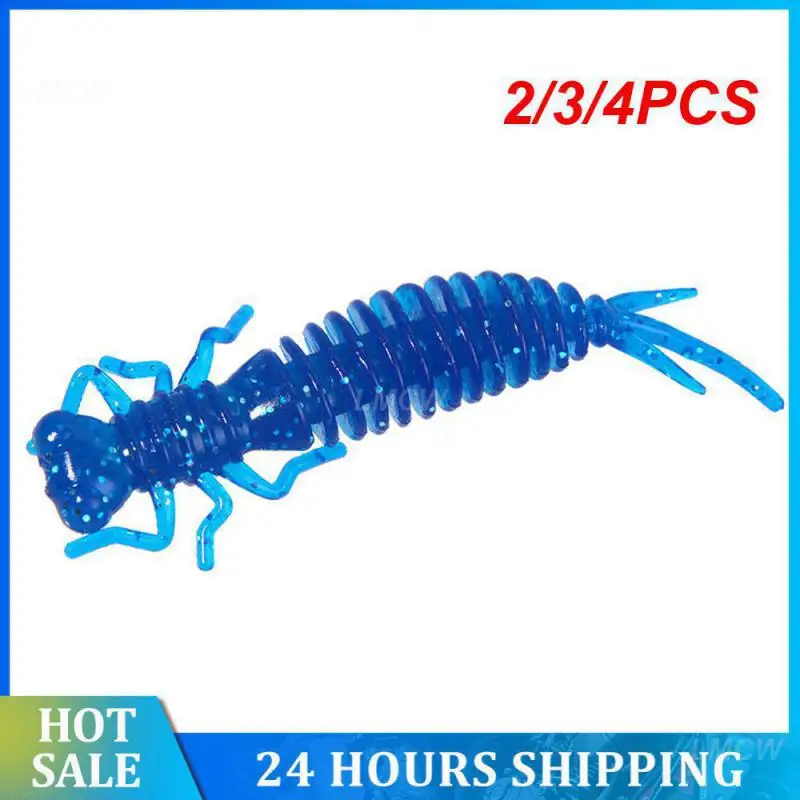 

2/3/4PCS Artificial Swimbait Stimulating Bite 1.2g 3g 7g Soft Insect Bait For Sea And Freshwater Fishing Simulation Bait