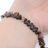 Natural Mixed Color Tourmaline Flat Water Drop Beads Rough Size 3x4mm-5x6mm，Strand Length 39cm,DIY Bracelet/Necklace 3