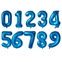 Purple Number Balloon for Kids' Birthday Celebration - 32 - Inch Party Decoration (Blue)