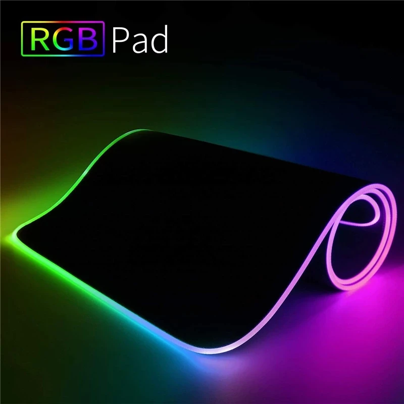 Waterproof RGB LED Gaming Mousepad Large Desk Pad
