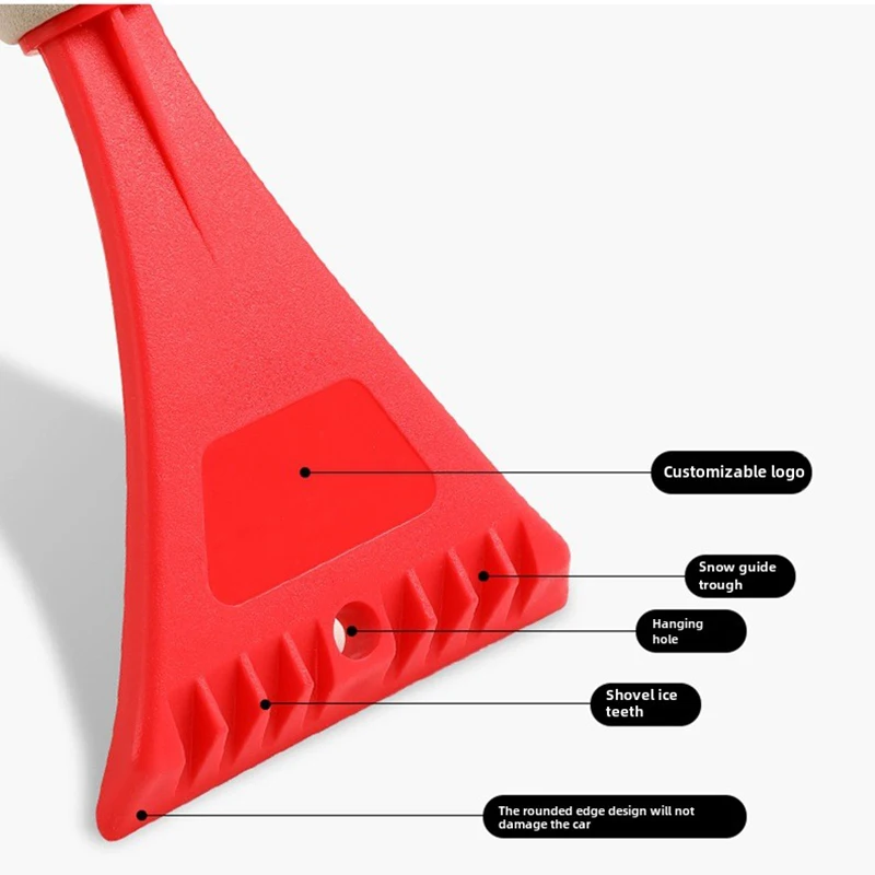 Car Windshield Snow Shovel Ice Scraper EVA Sponge Handle for Multifunctional Deicing Scrape Snow Cleaning Brush