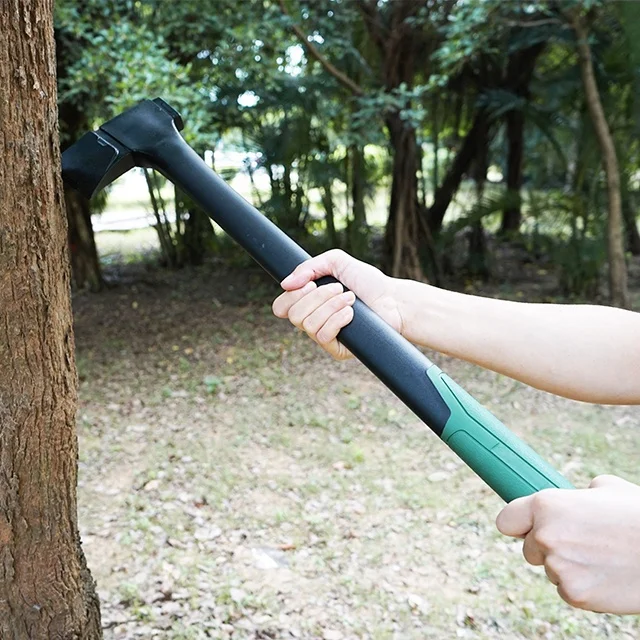 28" Outdoor Camping Chopping Forest Axe #45 Carbon Steel Hatchet Firemen Axe With Sheath