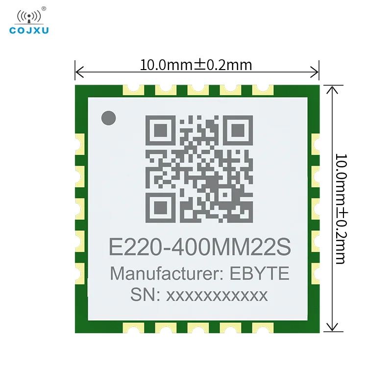 LLCC68 LoRa Wireless Module 433MHz SPI Ultra-Small Size 10*10mm COJXU E220-400MM22S Low Power Consumption 22dBm 5.5KM