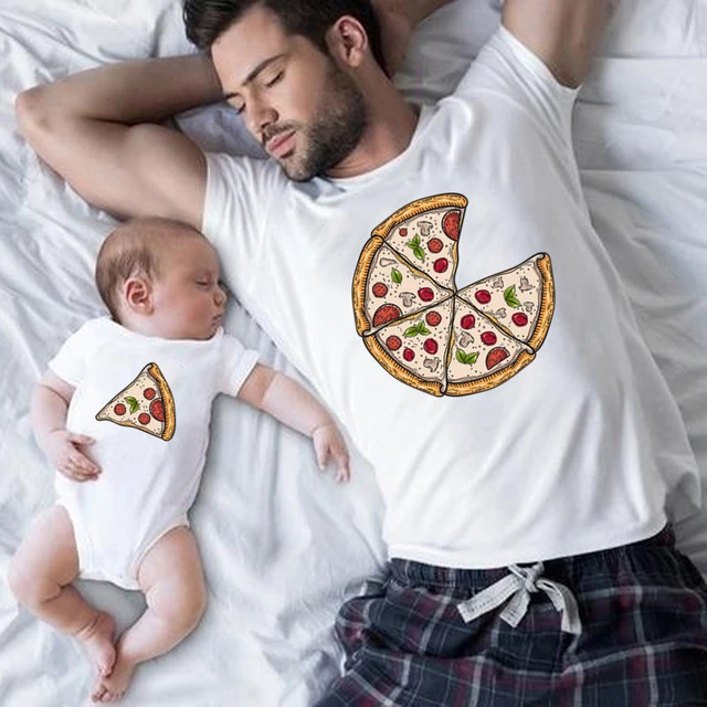 Hostal Frente referencia Ropa a juego para la familia, camiseta de aspecto familiar, Pizza Slice,  papá, mamá y yo, bebé, Día del Padre, día de la madre, regalo para recién  nacido _ - AliExpress Mobile