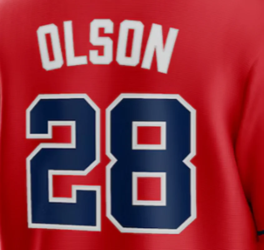 thumbnail image 1 of Camisetas de béisbol de la famosa marca Atlanta con bordados para hombres, mujeres y jóvenes, personalizadas #1 ALBIES #3MURPHY #13 ACUNAJR #27 RILEY OLAON, 1 of 5