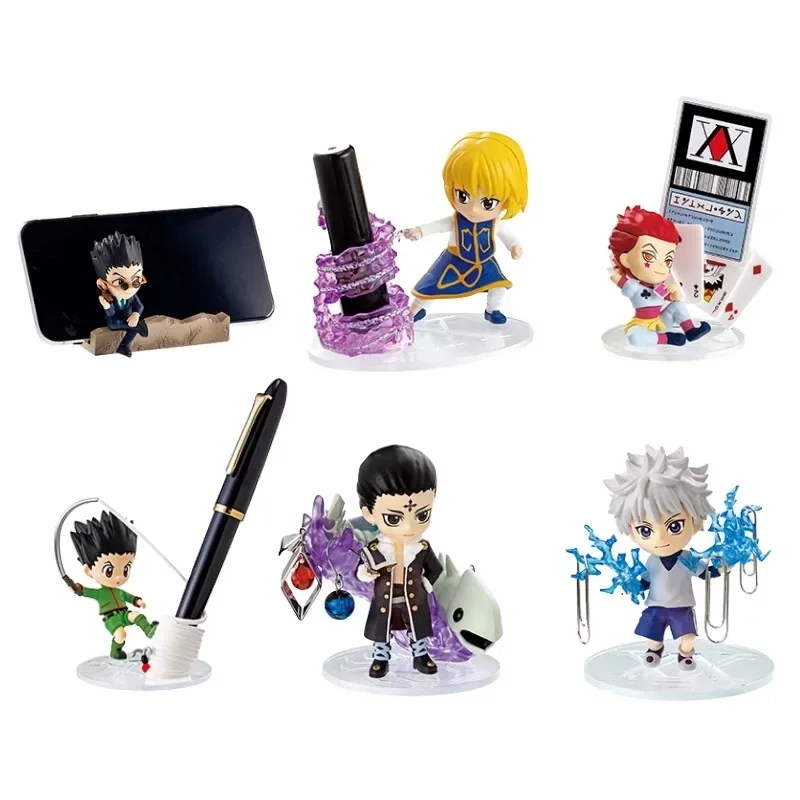 

6pcs/set New Anime HUNTER x HUNTER Gon Freecss Kuroro Killua Hisoka Action Figure PVC Model Miniature Toys Gifts