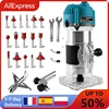 800W Electric Wood Router Woodworking Electric Trimmer Wood Milling Machine Power Carpentry Tools With 6.35mm Milling Cutter 1