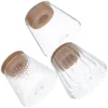 3 Pcs Hydroponic Plant Bottle Propagation Vases for Plants Glass Terrarium Avocado Flower Pots Desktop Decor Cork Jars Office 1