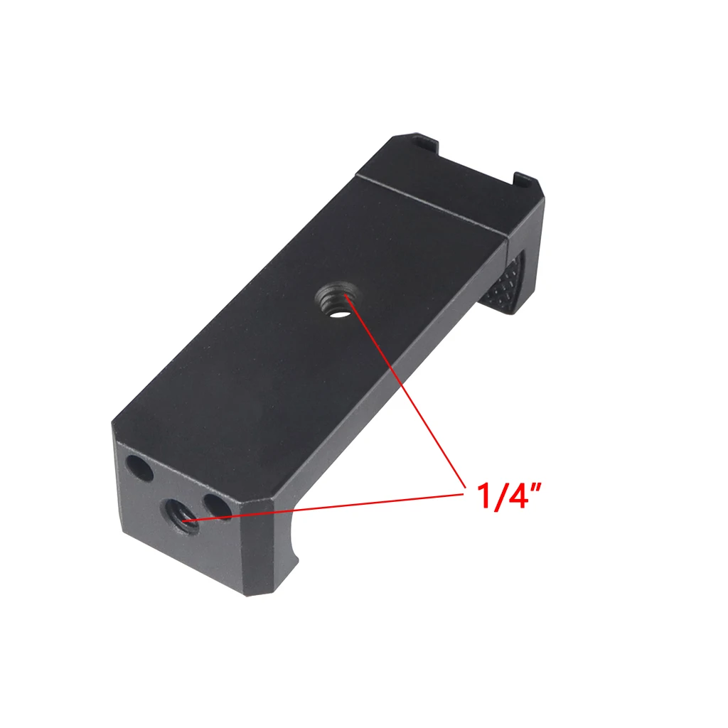Aluminum Alloy Mobile Phone Tripod Mount Clamp Holder Clip with Hot Shoe Handle Rig for iPhone HUAWEI Vlog Fill Video Recording