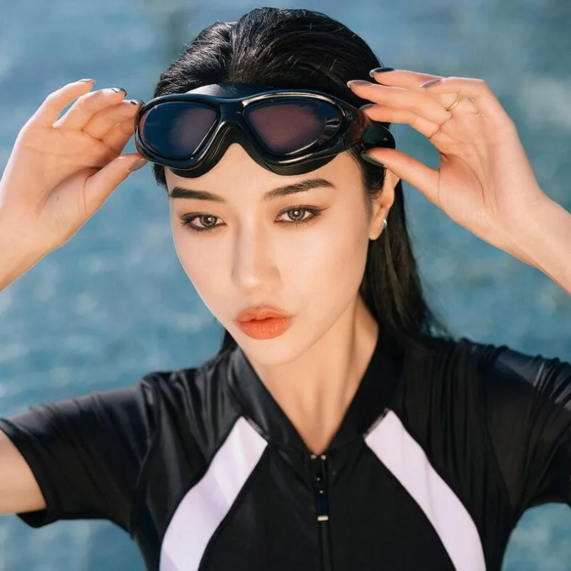 Professional Swimming Goggles Waterproof Plating Clear Double Anti-fog Swim Glasses Anti-UV Men Women Eyewear with Case 4