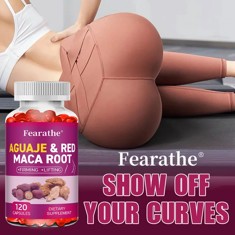 Organic Aguaje With Red Maca Root Extract Supports Full & Firming Buttocks And Immune Health 120 Capsules_voghion.com