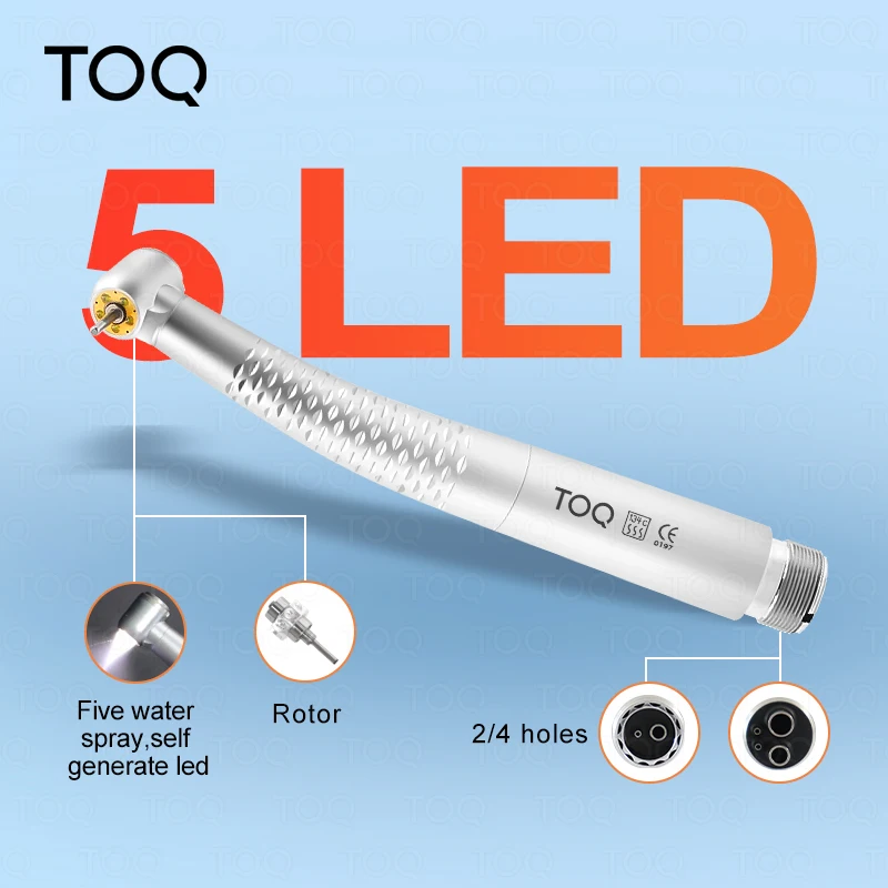Pieza De Mano Dental LED De Alta Velocidad Estilo KAVO, Con Acoplamiento Rápido 4H/6H - Aprobada FDA Y CE