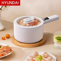 HYUNDAI Mini Electric Cooker Ceramic Glazed Non-stick Multi Cooker Electric Steamer Dormitory Multi-function Electric Hot Pot 1