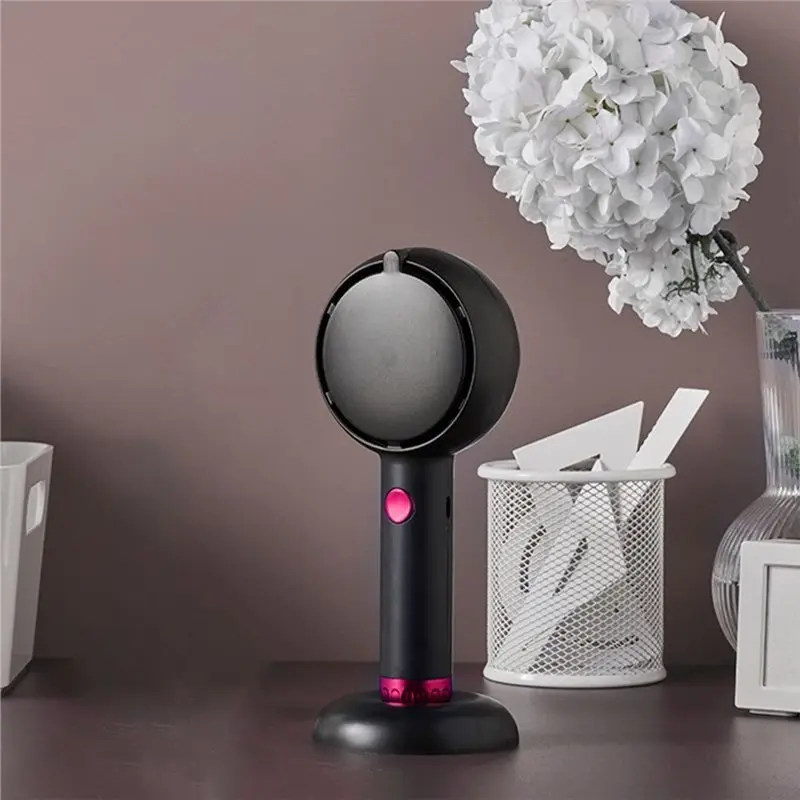 XB-미러 포함 3-in-1 미니 휴대용 팬 USB 충전식 냉각 팬(메이크업용), 필 라이트 포함