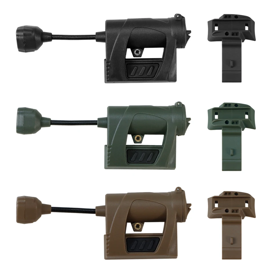 Tactical Helmet Light 3 Modes LED Flashlight