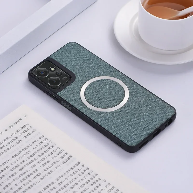 Luxury Fabric Magnetic Phone Case with MagSafe Technology