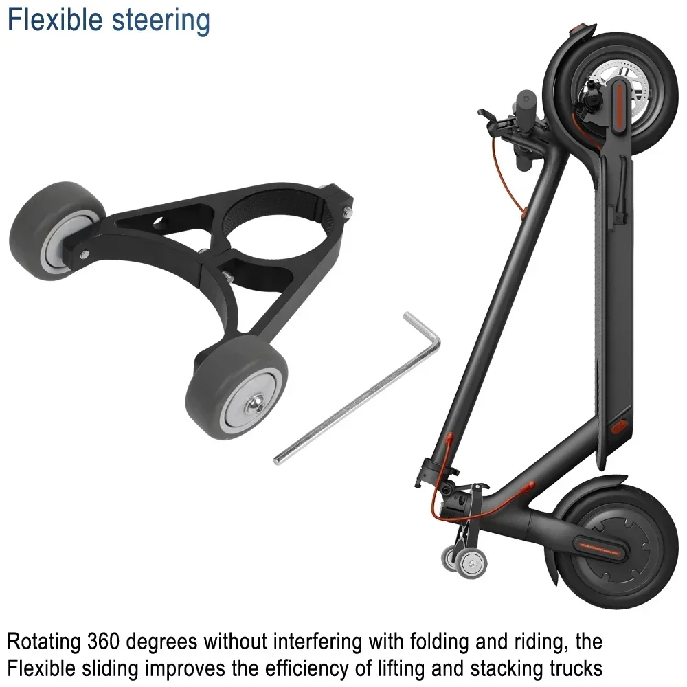 Description Picture 2 of itemFor Ninebot F40 F20 E-Scooter Auxiliary Small Wheel Handstand Inverted Folding Bracket for Iconic Brand M365/Pro/Pro2/1S/Mi3/4 Lite