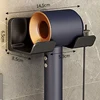 Wall mounted non perforated hair dryer storage rack Bathroom hair dryer storage and placement rack Multi functional storage rack 3