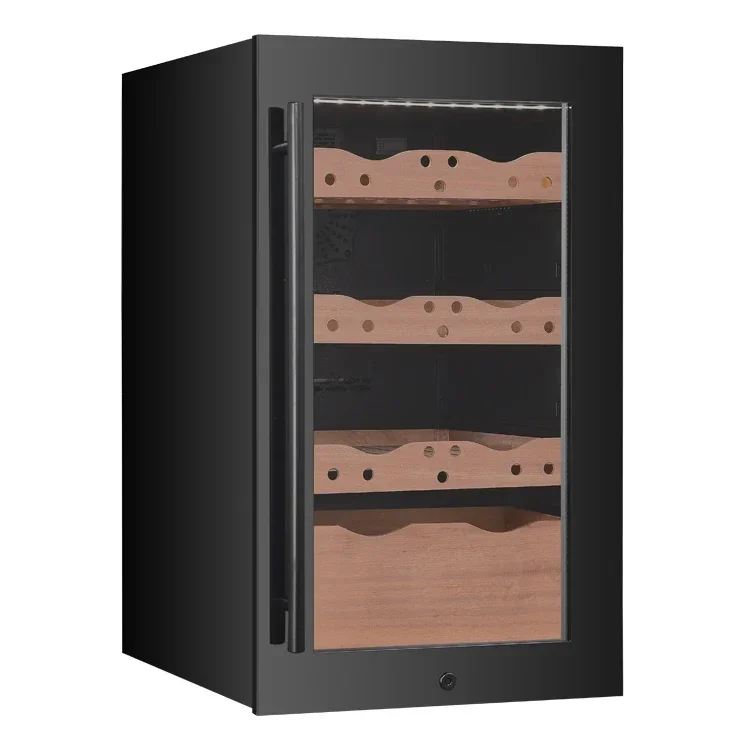 VI40C Electrical Cigar Fridge Cooler Wooden Spanish Cedar Cabinet 118L Compressor Cigar Humidor