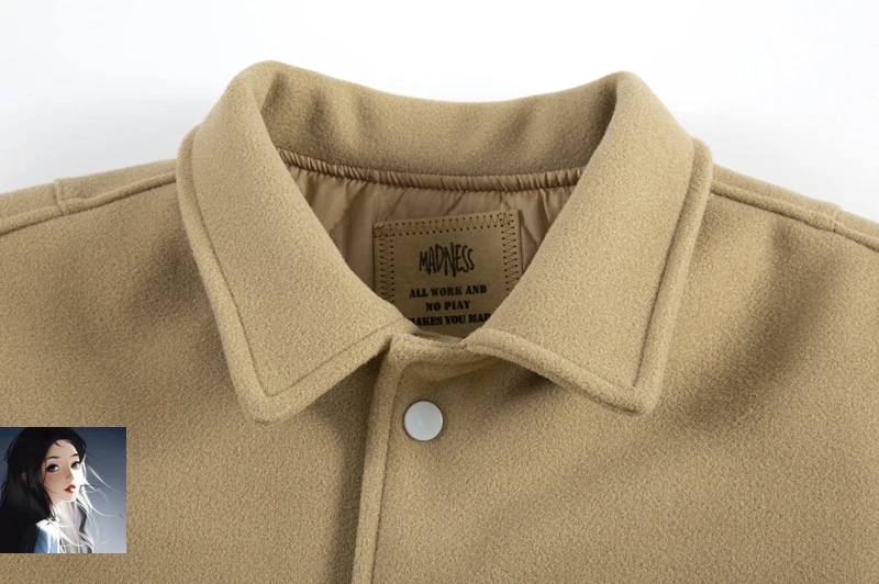 MADNESS MDNS Embroidery Wheat Ears Label Baseball Jacket Men Women High Quality Sleeve Embroidery Towel 7 14 Number Logo Coat