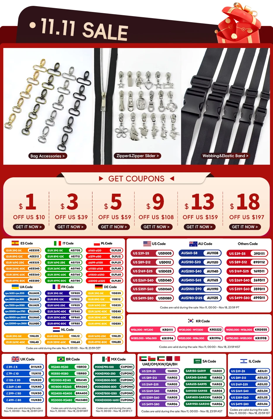 Description Picture 2 of item10Pcs 3# 5# 8# 10# 15# Zipper Sliders for Resin Zips Black Silver Zippers Slider Pull Luggage Tape Zip Puller Lock Head Kitting