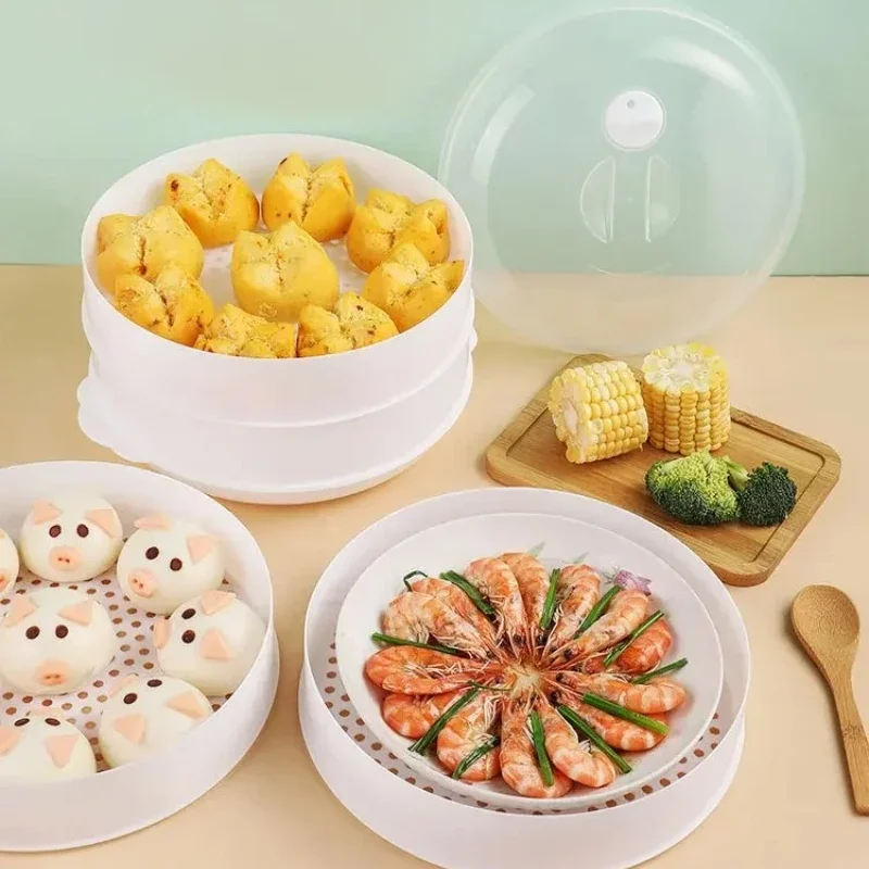 Microwave Oven Special Steamer Steamed Dumpling Rice Container Steamed Microwave Food Cooking Container Kitchen Cooking Gadget