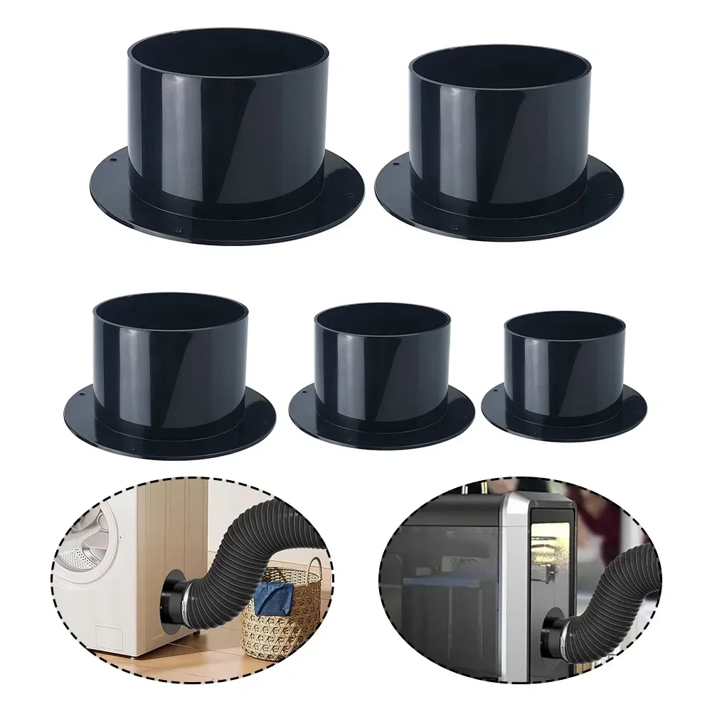 75-200MM Wall Flange Connector For Ventilation Pipe Air Ducting Connection ABS Wall Connector Home Supplies