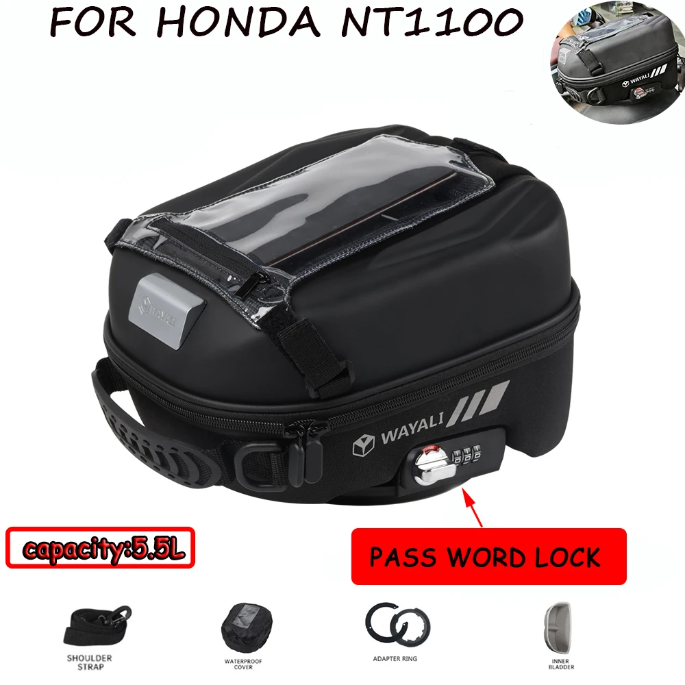 

Motorcycle Tank Bag For HONDA NT1100 NT 1100 DCT 2022 2023 2024 Tanklock Storage Bag Racing Bag Waterproof Luggage Backpack 1100