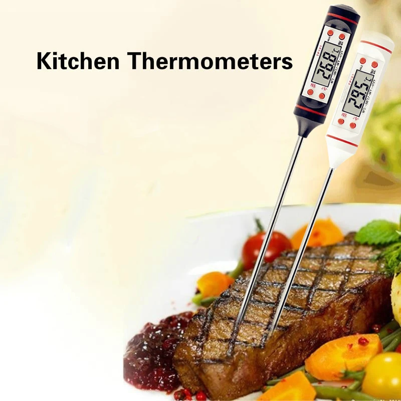 Digital Kitchen Thermometer For Meat Cooking Water Food Probe Oven Electronic BBQ Thermometer Household Kitchen Tools