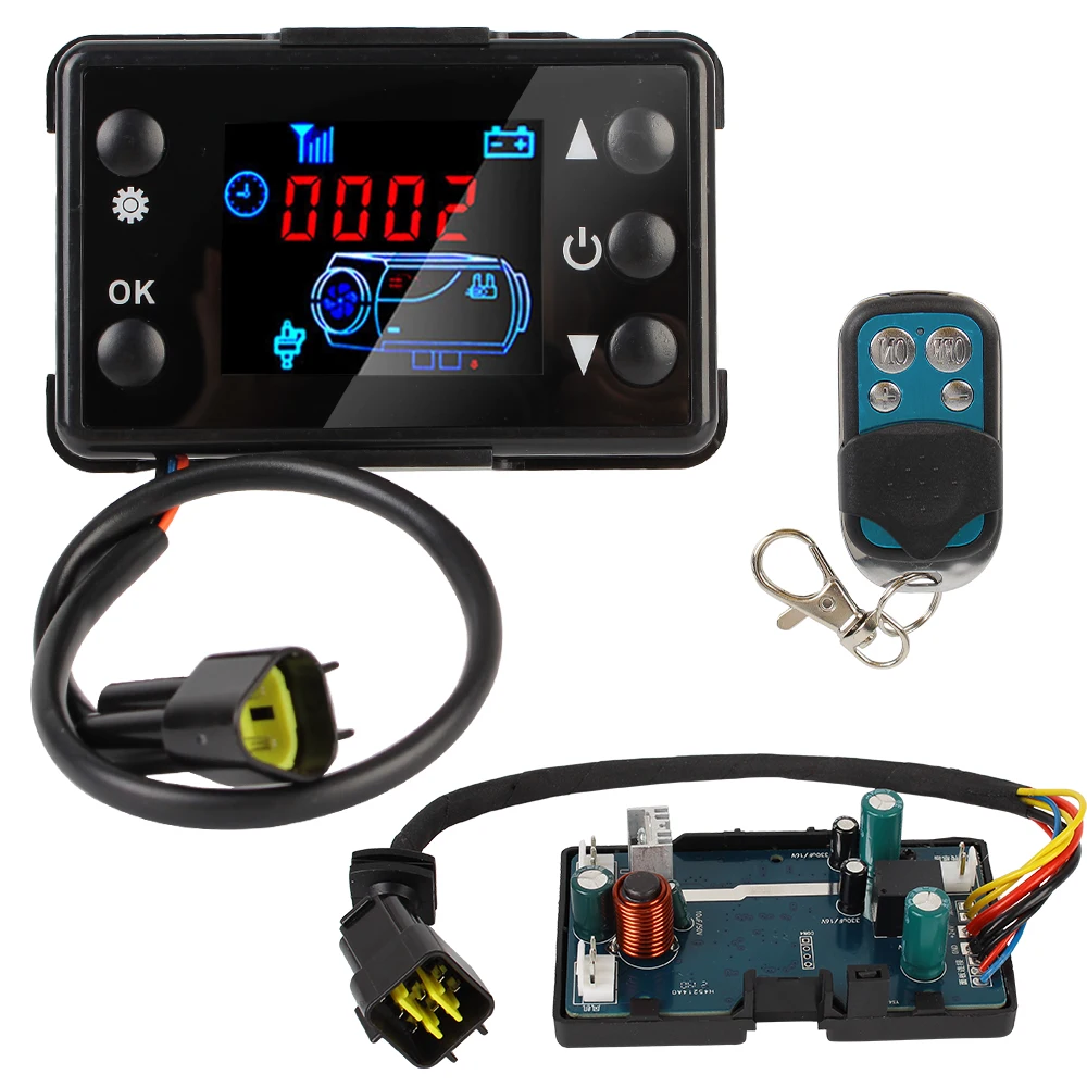 LCD Monitor Switch For Car Parking Heater Controller Kit 12V 24V Remote