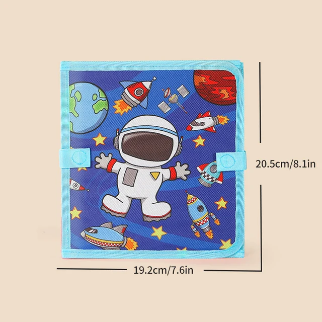 Folding blackboard drawing board for children, capable of repeatedly scrubbing drawing and writing books (with 12 color pen) 2