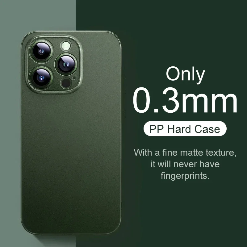 Ultra-Thin Clear Matte Hard Case - 0.3mm Solid Color Cover