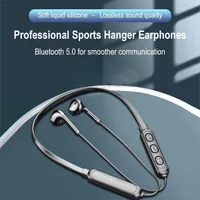 5.0 Neckband Sports Earphone Neck-Hanging Type Bluetooth Headset Bluetooth Headphone Earphones With Mic Bluetooth Earphone