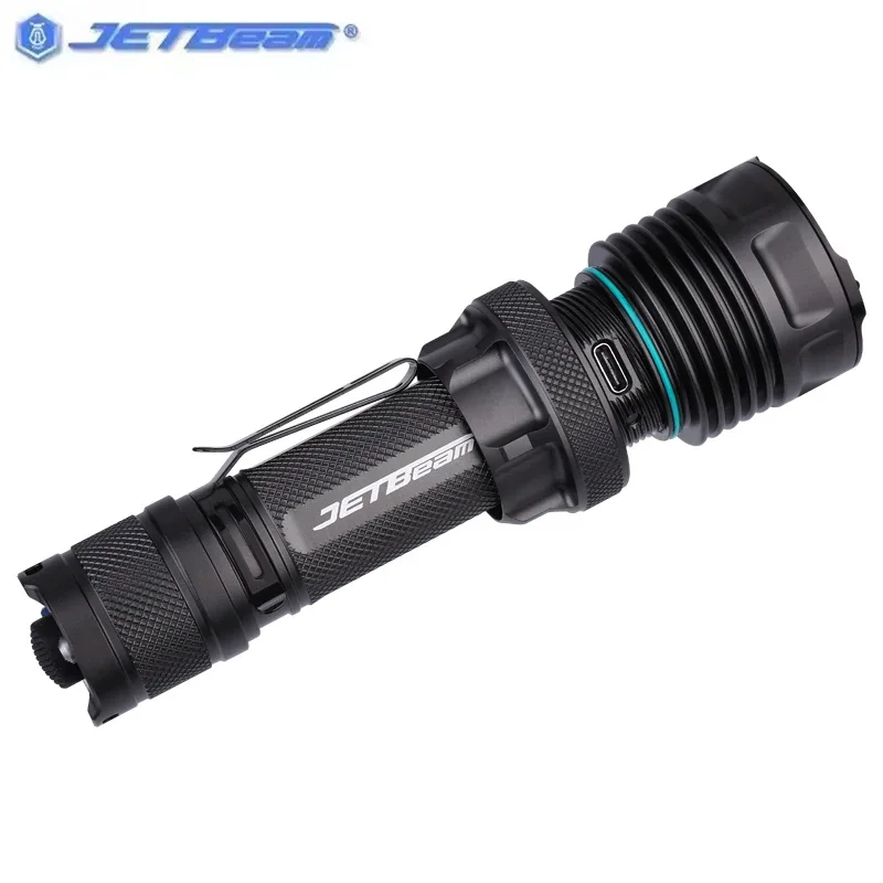 JETBeam M37 MAX 고성능 전술 손전등 5000LM 충전식 SOS 스트로브 방수 내충격성 토치