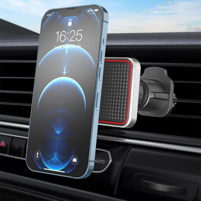 Soporte magnético para teléfono de coche, rejilla de ventilación 2023,  actualización 6X N42, imanes fuertes, gancho de montaje Universal para  teléfono móvil, ventilación de aire giratoria 360 - AliExpress