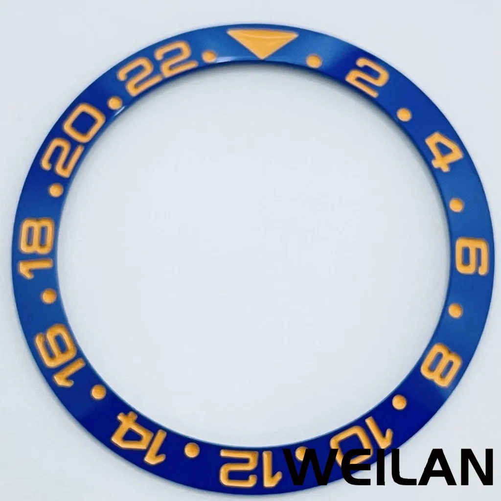 Ceramic & Aluminum GMT Diver-Style Bezel Insert for 40mm Cases - Premium Diving Accessory