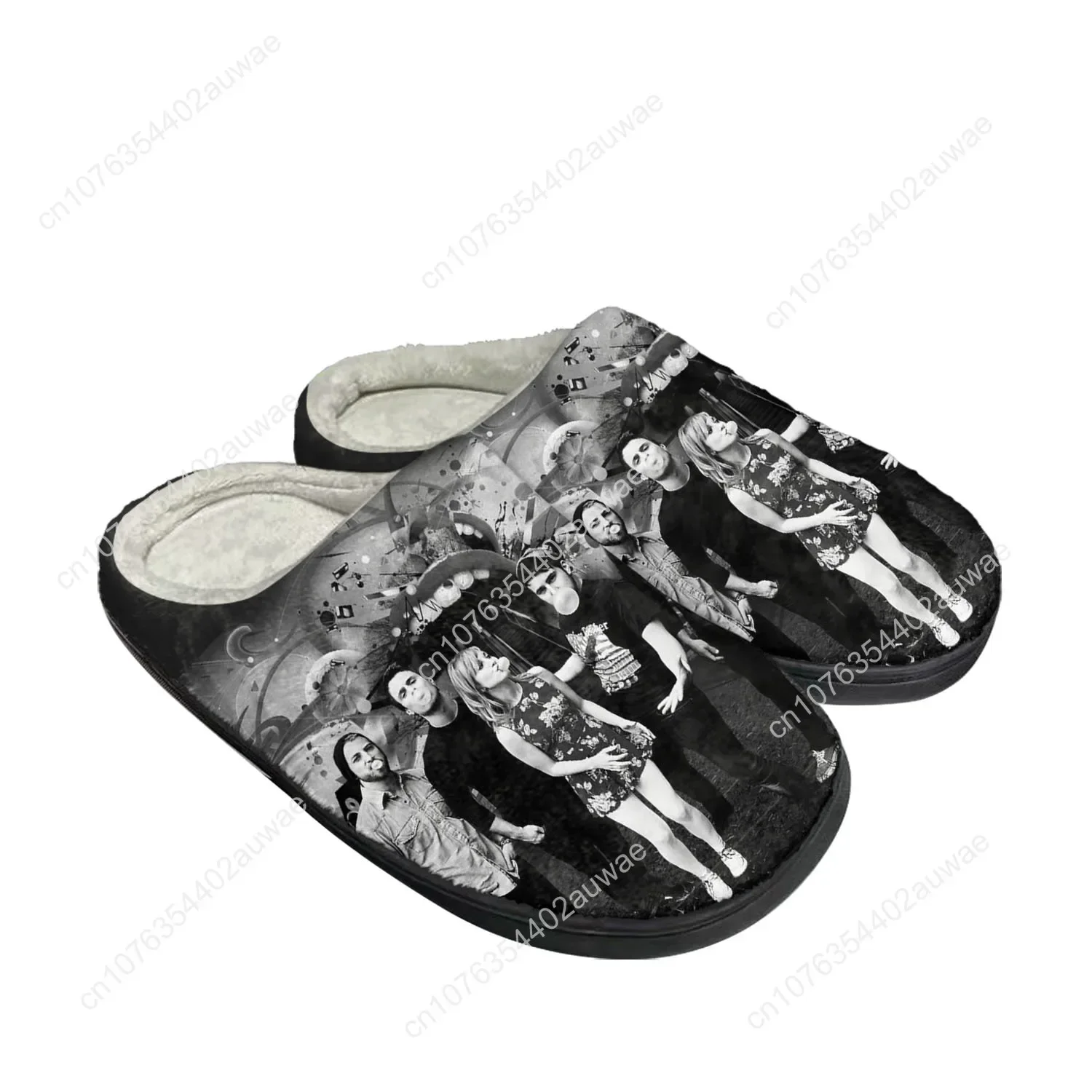 Paramore Band Home Cotton Slippers High Quality Mens Womens Youth Boy Girl Plush Bedroom Keep Warm Shoes Custom Thermal Slipper